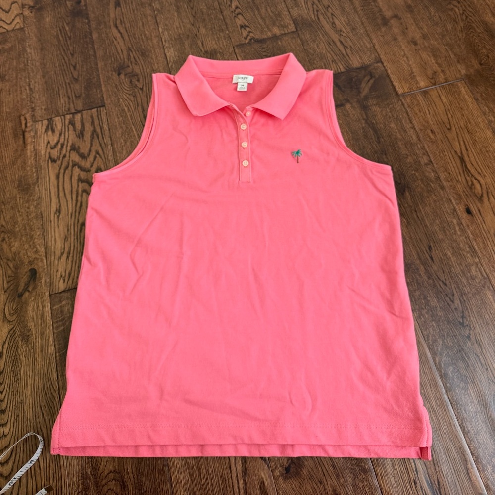 J Crew Sleeveless Polo - Salmon Color